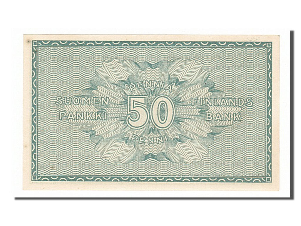 Finland, 50 Penniä, 1918, KM #34, UNC(63), 03028007