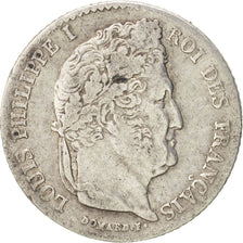 Moneda, Francia, Louis-Philippe, 1/4 Franc, 1839, Paris, MBC, Plata, KM:740.1