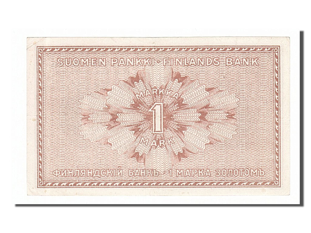 Finland, 1 Markka, 1916, KM #19, AU(55-58), 7511007