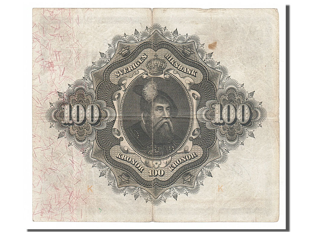 Sweden, 100 Kronor, 1936, KM #36s, EF(40-45), B57629f