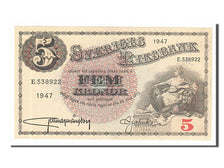 Sweden, 5 Kronor, 1947, KM #33ad, UNC(65-70), E538922