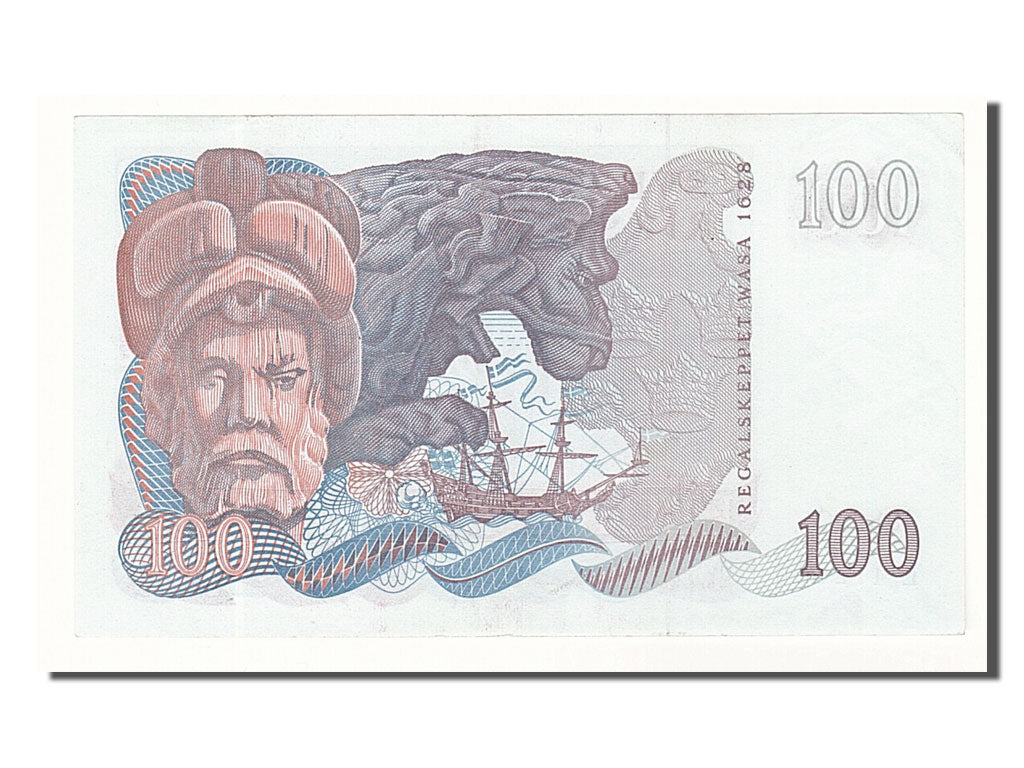 Sweden, 100 Kronor, 1982, KM #54c, AU(55-58), E472606