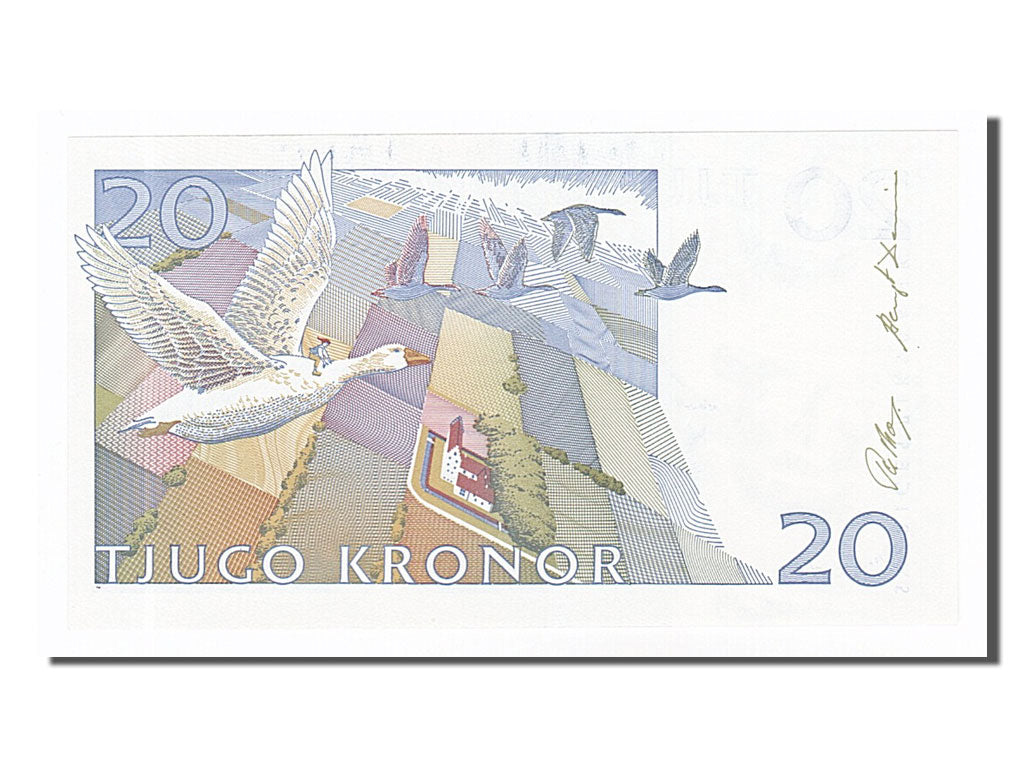 Sweden, 20 Kronor, 1991, KM #61a, UNC(65-70), 1593256635