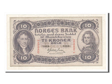 Norway, 10 Kroner, 1939, KM #8c, AU(55-58), Z4609420
