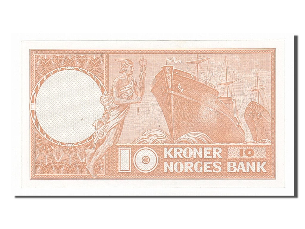 Norway, 10 Kroner, 1972, KM #31f, AU(55-58), J7251898
