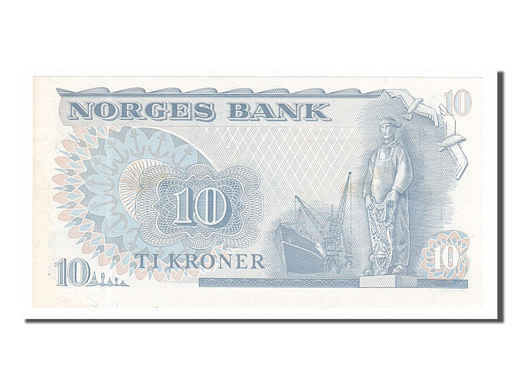 Norvegia, 10 Kroner, 1982, SPL