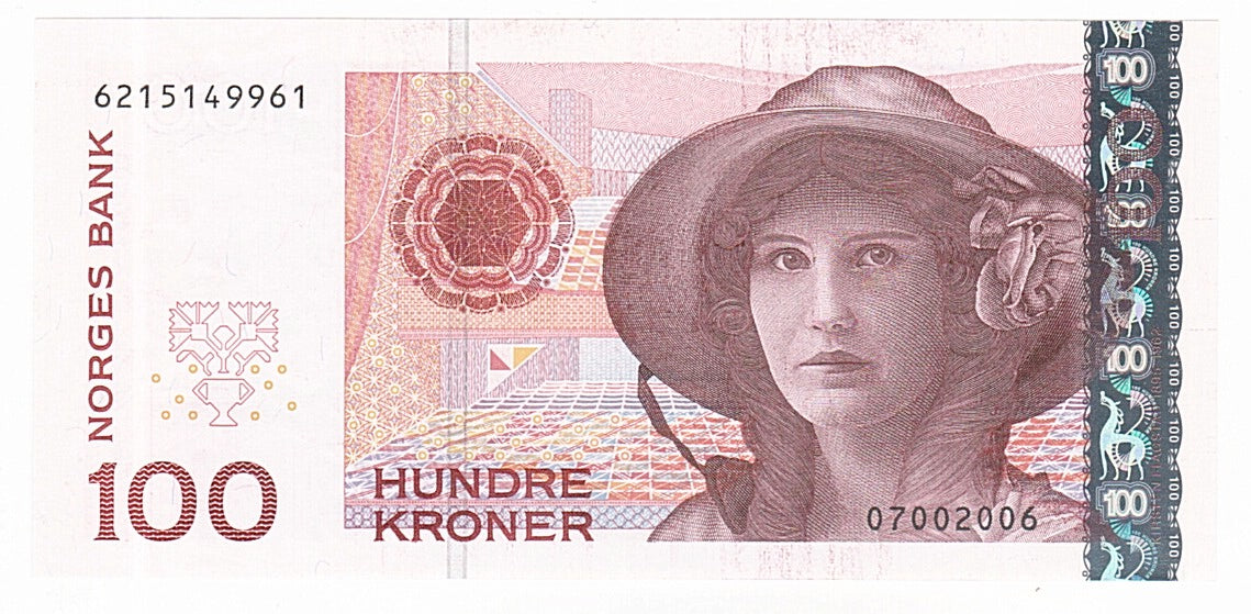 Norvège, 100 Kroner type Flagstad