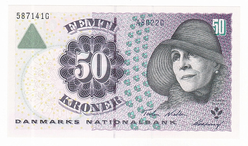 Denmark, 50 Kroner, 2002, KM #55e, UNC(65-70), 587141G