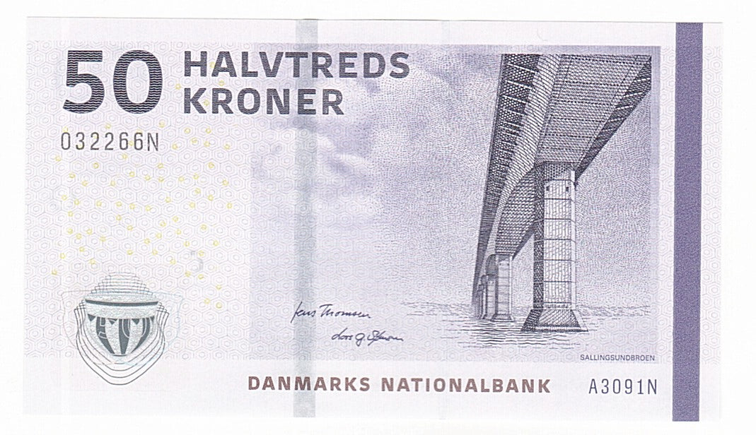 Denmark, 50 Kroner, 2009, KM #65a, UNC(65-70), 032266N