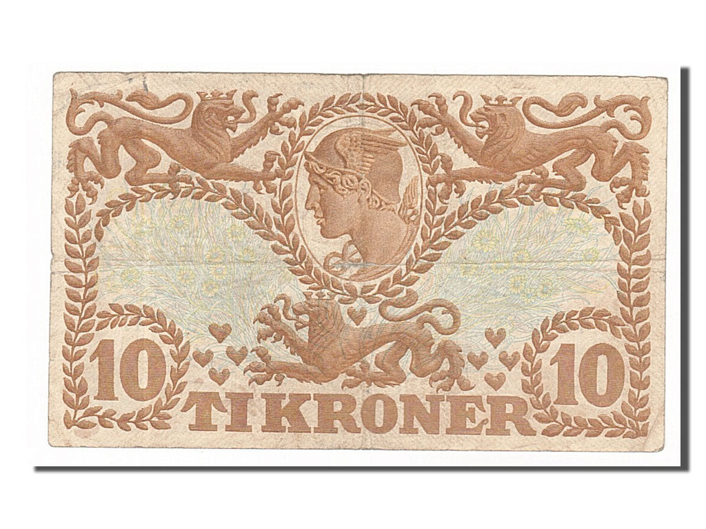 Denmark, 10 Kroner, 1942, KM #31l, VF(20-25), S7659647