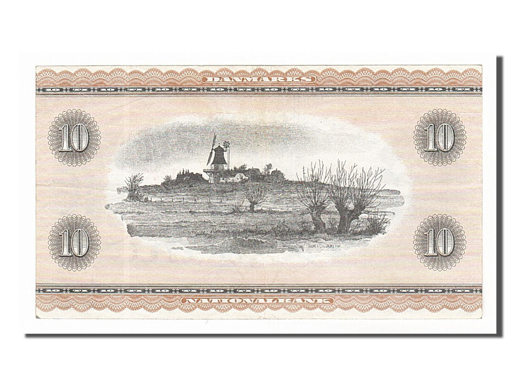 Banknote, Denmark, 10 Kroner, 1970, KM:44aa, AU(55-58)