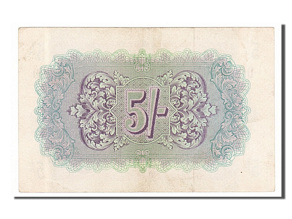 Great Britain, 5 Shillings, 1943, KM #M4, EF(40-45), D