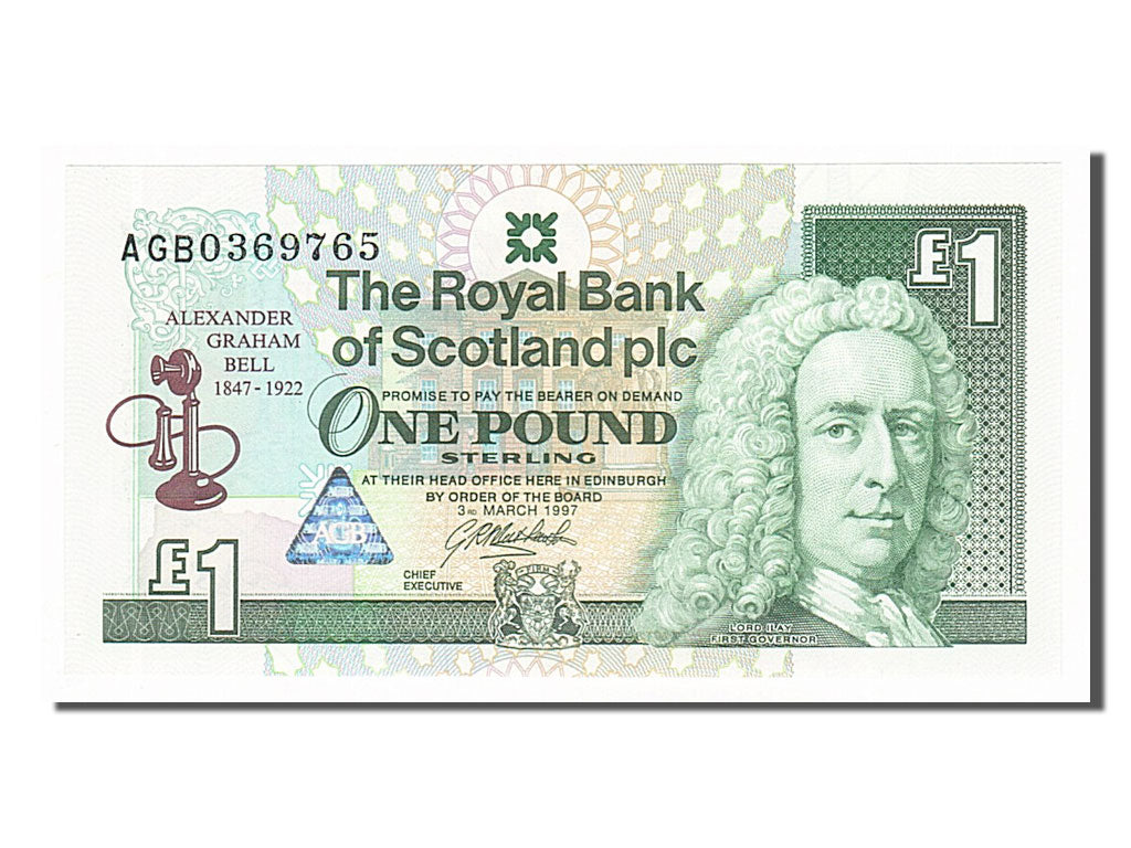 Scotland, 1 Pound, 1997, KM #359, 1997-03-03, UNC(65-70), AGB0369765