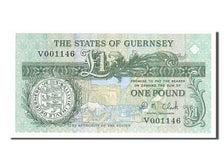 Billet, Guernsey, 1 Pound, 1991, NEUF