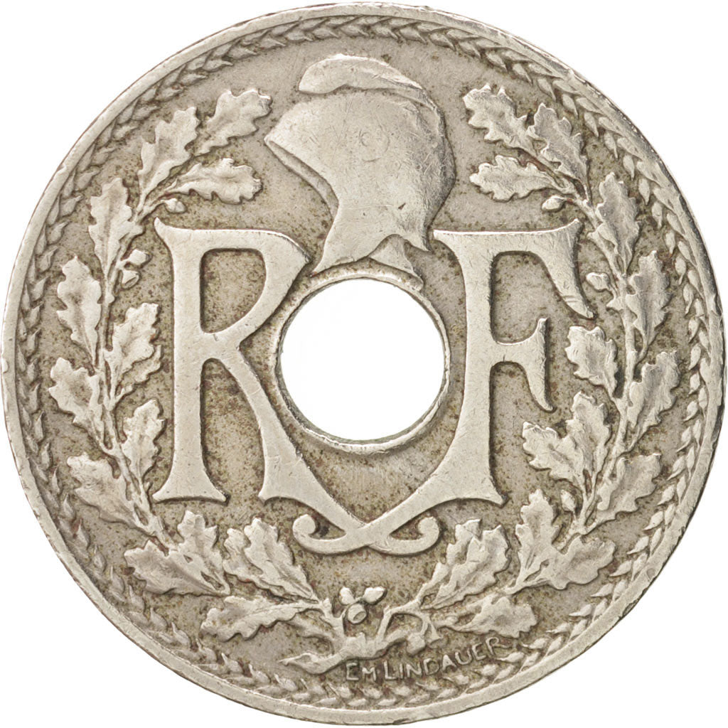 Francia, Lindauer, 25 Centimes, 1917, MB+, Rame-nichel, KM:867a, Gadoury:380
