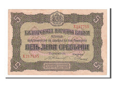 Banknote, Bulgaria, 5 Leva Srebrni, 1917, AU(50-53)