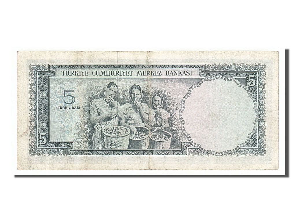 Turkey, 5 Lira, 1965, KM #174a, 1965-01-04, EF(40-45), I02