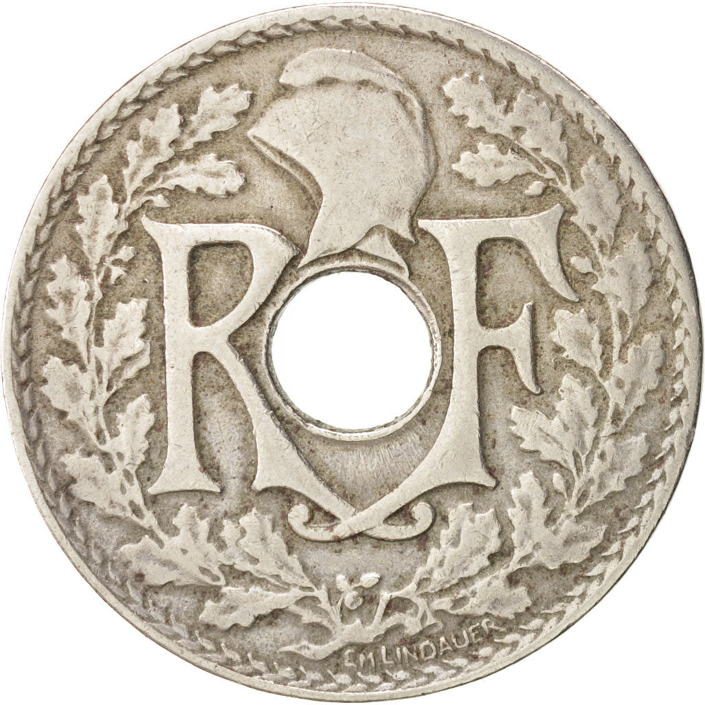 France, Lindauer, 25 Centimes, 1922, VF(20-25), Copper-nickel,KM:867a,Gadoury380