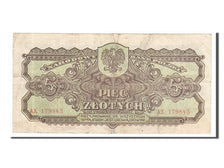 Poland, 5 Zlotych, 1944, KM #108, EF(40-45), AX179843