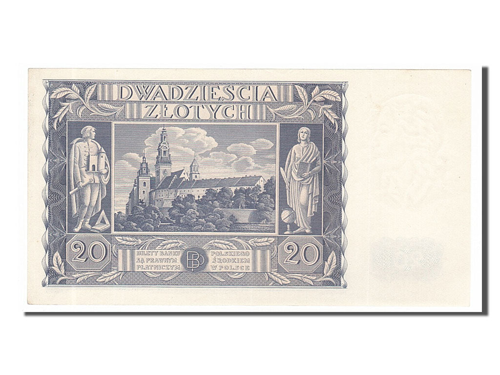 Pologne, 20 Zlotych type 1936