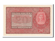 Poland, 20 Marek, 1919, KM #26, 1919-08-23, UNC(65-70), FO