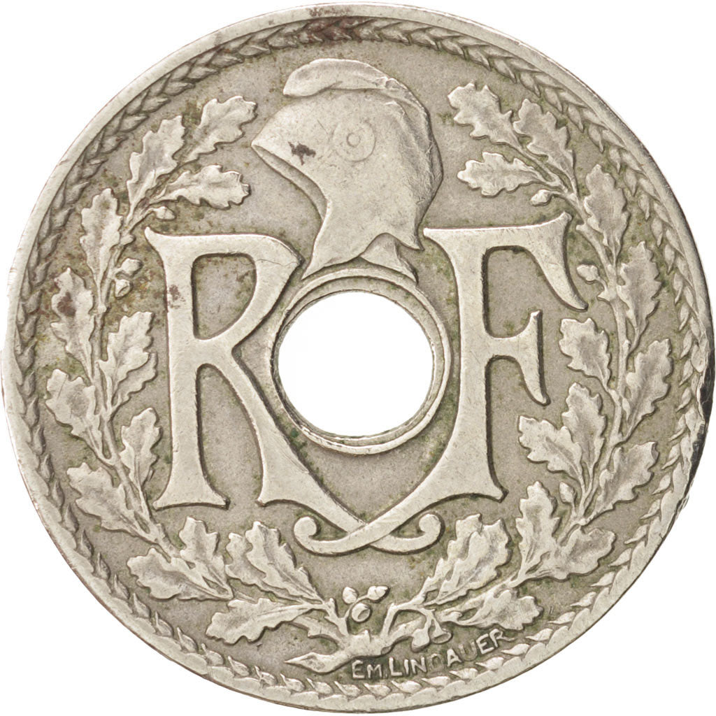 France, Lindauer, 25 Centimes, 1924, EF(40-45), Copper-nickel,KM:867a,Gadoury380