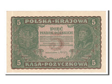 Poland, 5 Marek, 1919, KM #24, 1919-08-23, UNC(65-70), S