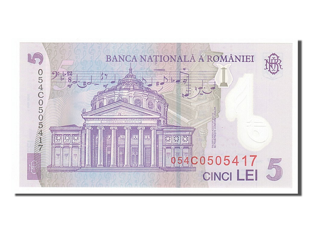 Romania, 5 Lei, 2005, KM #118a, 2005-07-01, UNC(65-70), 054C0505417