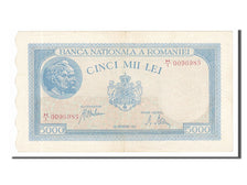 Romania, 5000 Lei, 1943, KM #55, 1943-09-28, AU(55-58), H/I