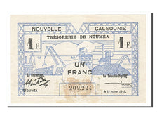 Banknote, New Caledonia, 1 Franc, 1943, 1943-03-29, EF(40-45)