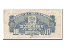 Poland, 10 Zlotych, 1944, KM #110, VF(30-35), EH 054027
