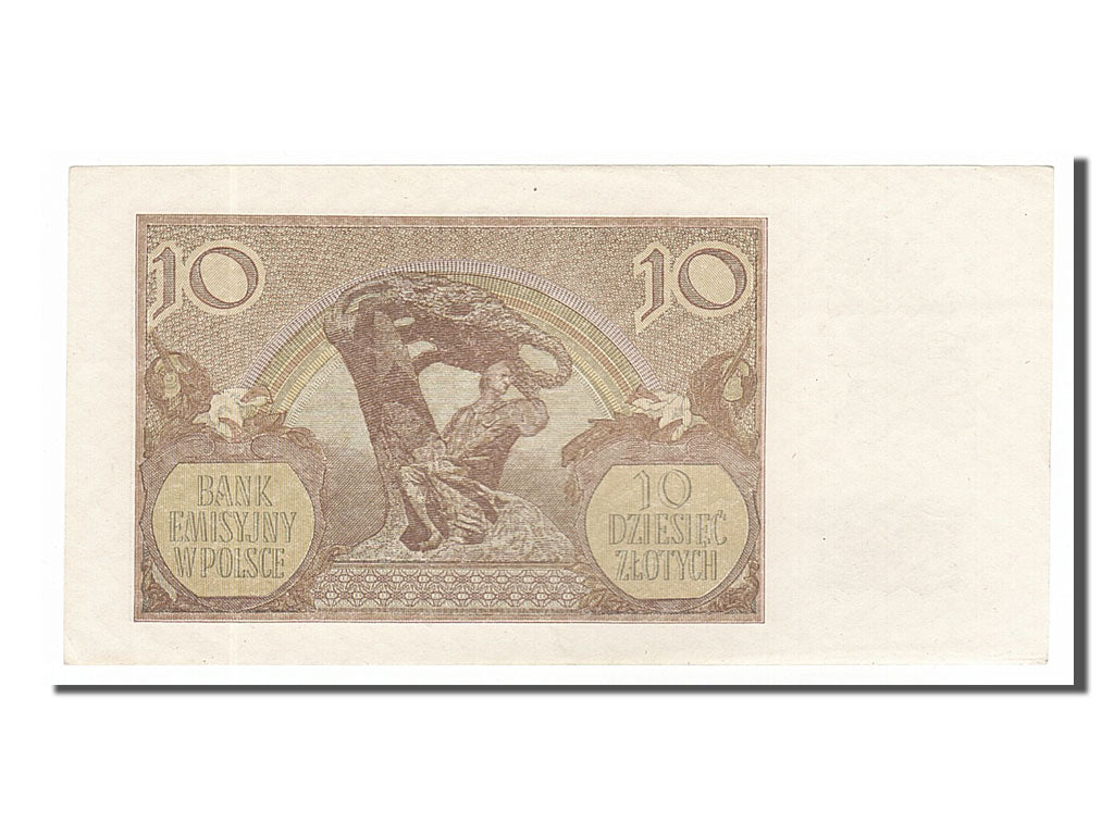 Poland, 10 Zlotych, 1940, KM #94, 1940-03-01, UNC(63), J 2859698