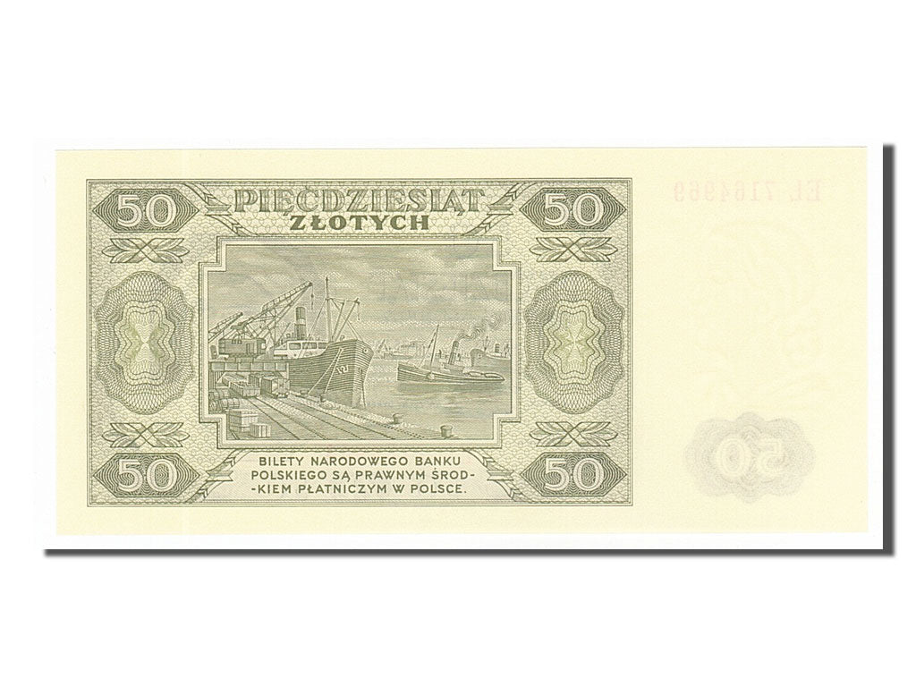 Poland, 50 Zlotych, 1948, KM #138, 1948-07-01, UNC(65-70), EL 7164969