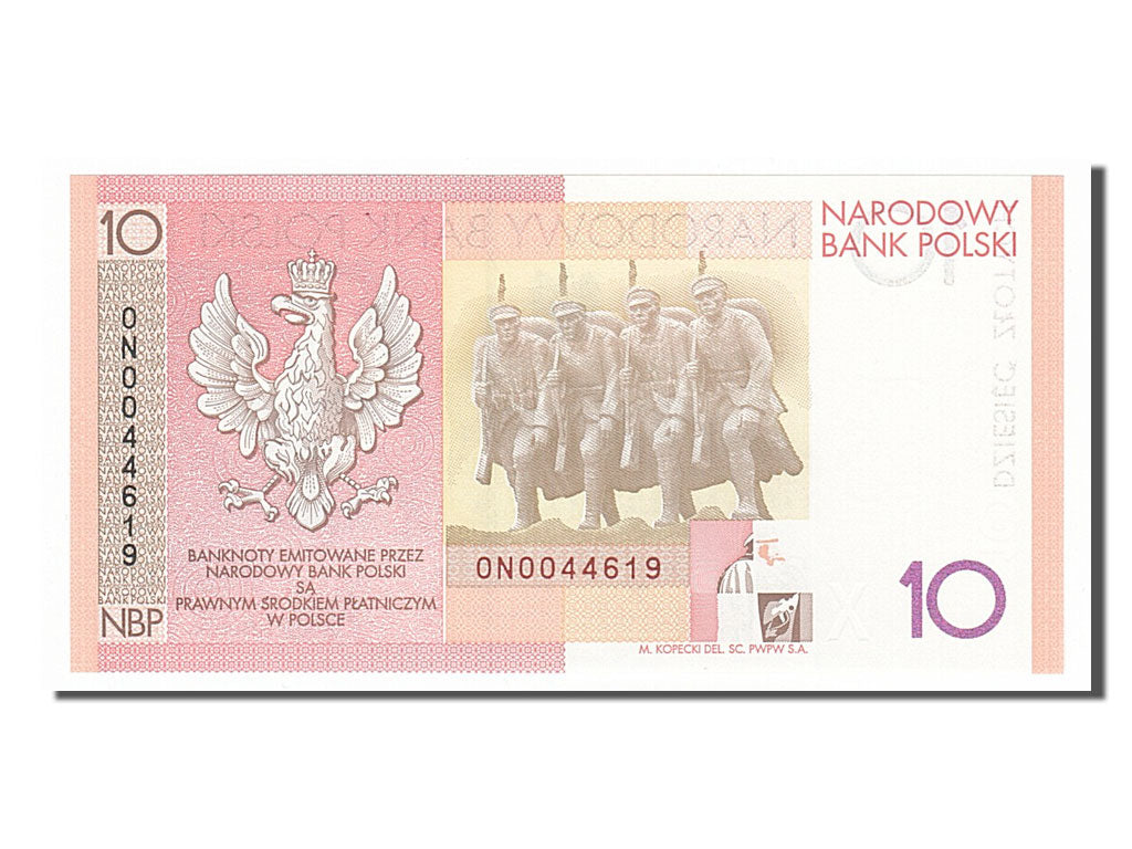 Poland, 10 Zlotych, 2008, KM #179, 2008-06-04, UNC(65-70), ON0044619