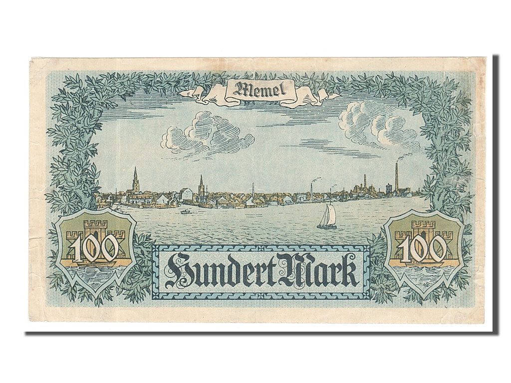 Banknote, Memel, 100 Mark, 1922, 1922-02-12, EF(40-45)