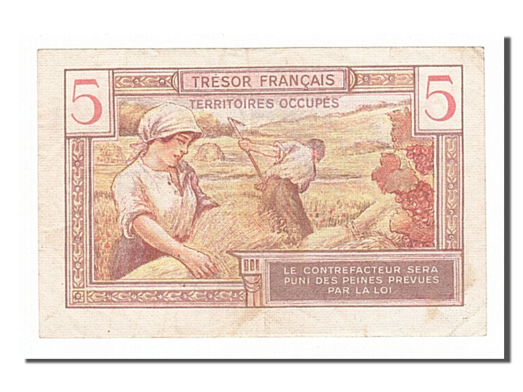 France, 10 Francs, 1947 French Treasury, 1947, KM #M7a, EF(40-45), A.02658165,..