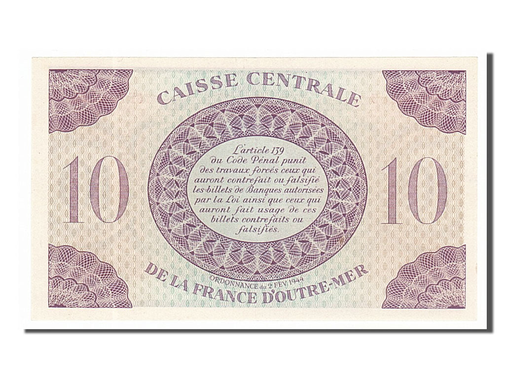 Guadeloupe, 10 Francs type Marianne de Dulac