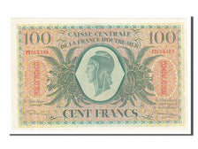 Guadeloupe, 100 Francs, 1944, KM #29a, 1944-02-02, AU(55-58), PT 623109