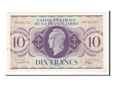French Equatorial Africa, 10 Francs, 1941, KM #11a, 1941-12-02, EF(40-45), FB...