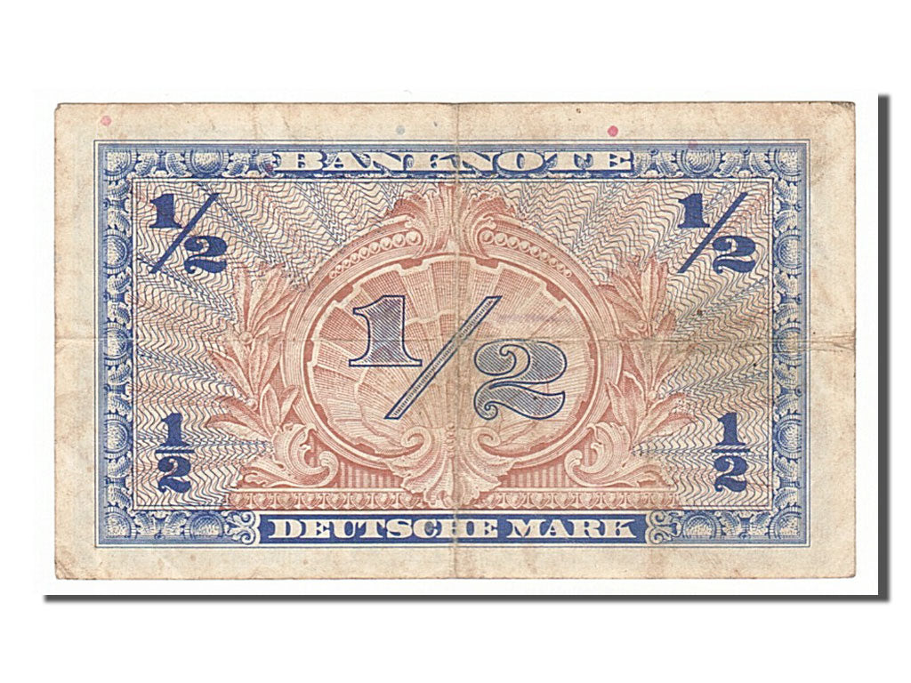 Banknote, GERMANY - FEDERAL REPUBLIC, 1/2 Deutsche Mark, 1948, VF(30-35)