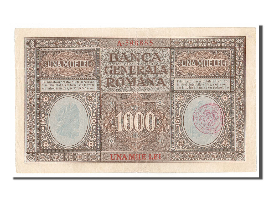 Romania, 1000 Lei, 1917, KM #M8, EF(40-45), A 598855