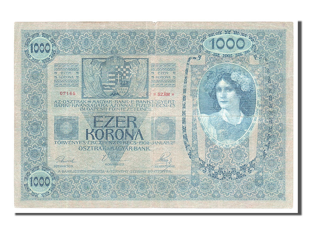 Austria, 1000 Kronen, 1902, KM #58, 1902-01-02, EF(40-45), 1256