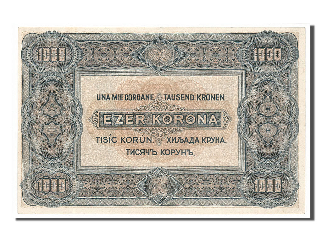 Hungary, 1000 Korona, 1920, KM #66a, 1920-01-01, AU(55-58), B10