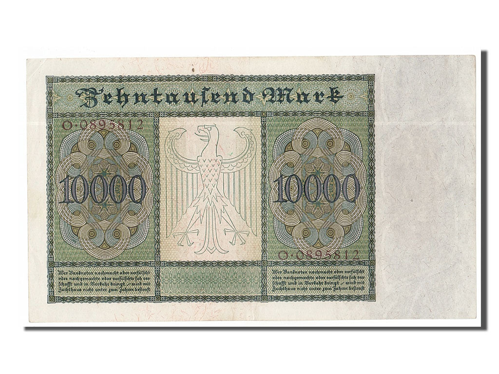 Germany, 10,000 Mark, 1922, KM #70, 1922-01-19, UNC(60-62), O 0895812