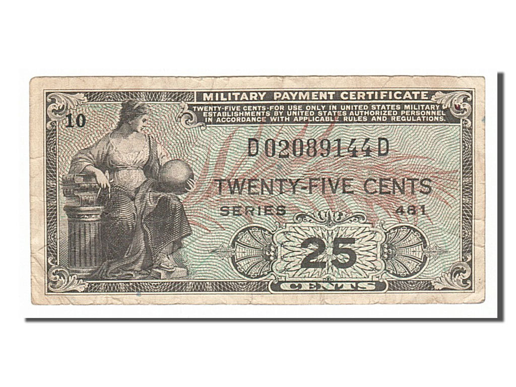 Banknote, United States, 25 Cents, 1951, VF(30-35)
