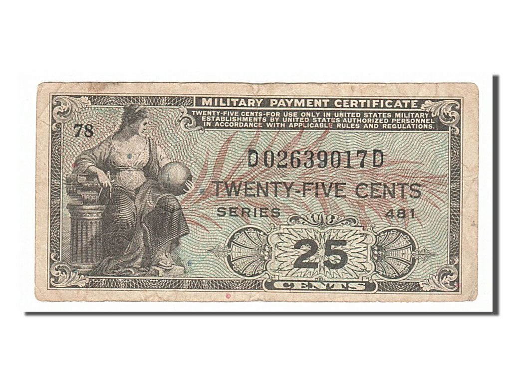 Etats-Unis, 25 Cents type Series 481