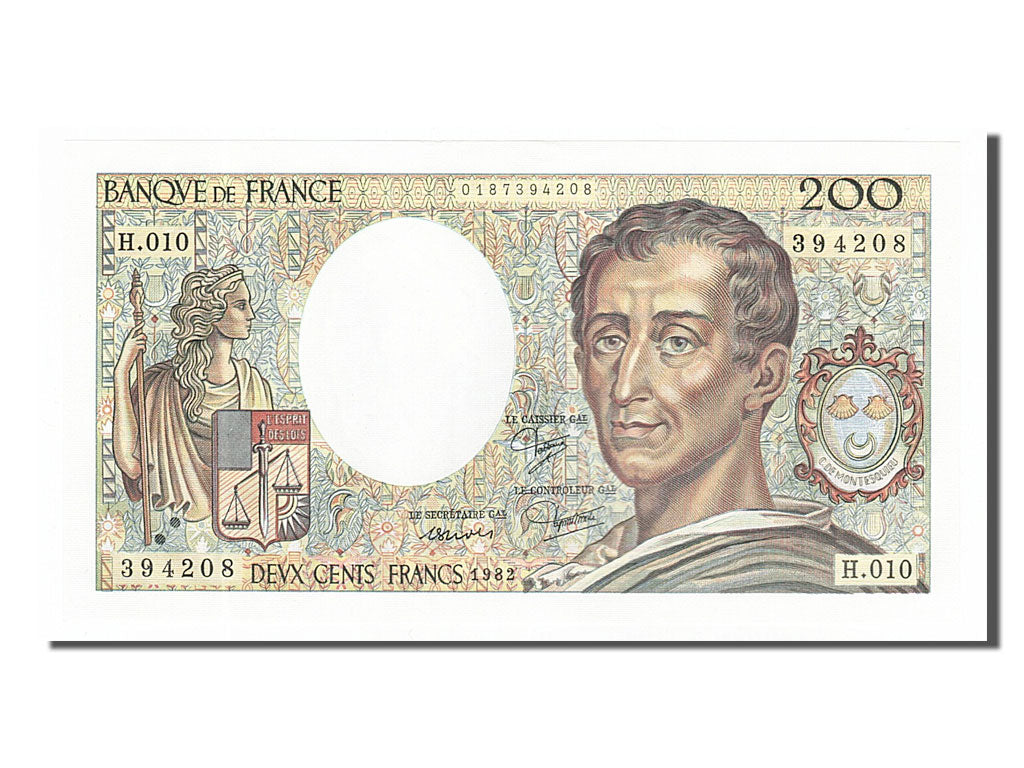 Billet, France, 200 Francs, 200 F 1981-1994 ''Montesquieu'', 1982, NEUF