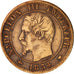 France, Napoleon III, Centime, 1854, Marseille, VF(20-25), Bronze, KM 775.6