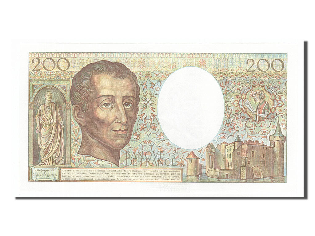 Billet, France, 200 Francs, 200 F 1981-1994 ''Montesquieu'', 1981, SPL