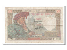 France, 50 Francs, 50 F 1940-1942 ''Jacques Coeur'', 1941, KM #93, 1941-04-24,..